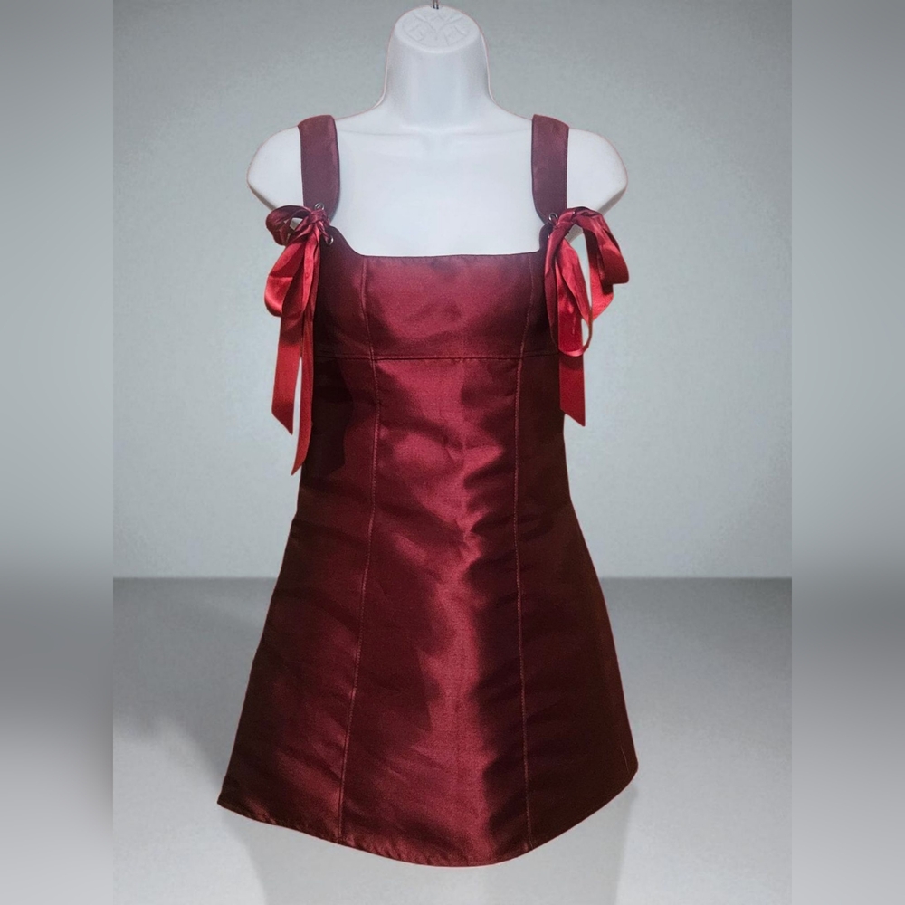 NWT Pixie Stardust Mini Dress - Burgundy Current Mood XS